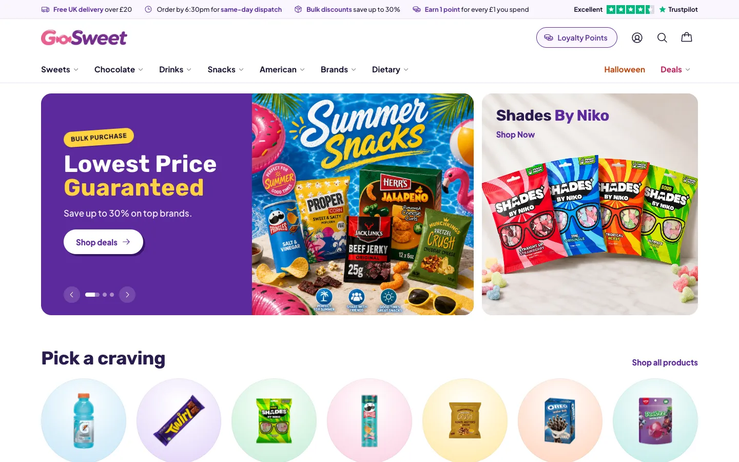 GoSweet online shop