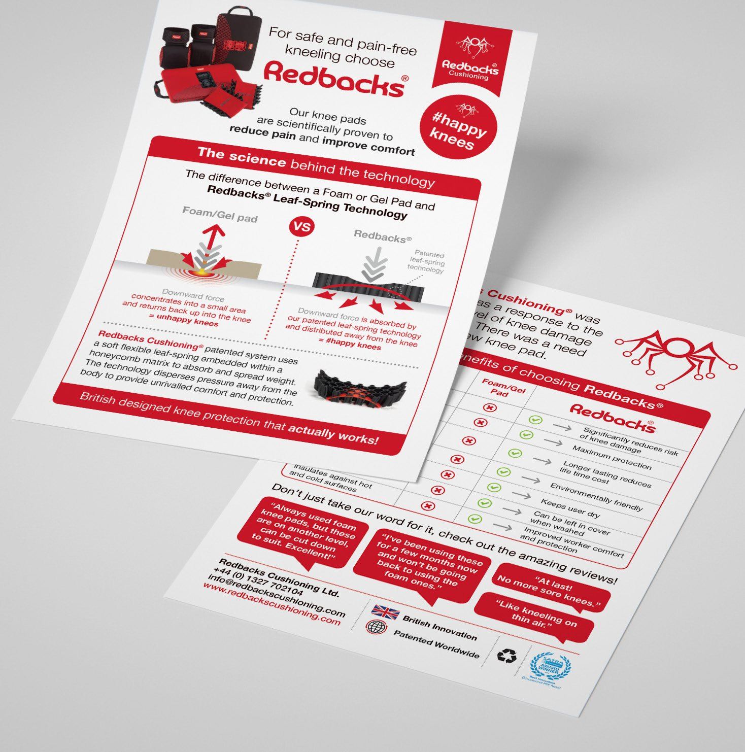 Redbacks two-sided leaflet