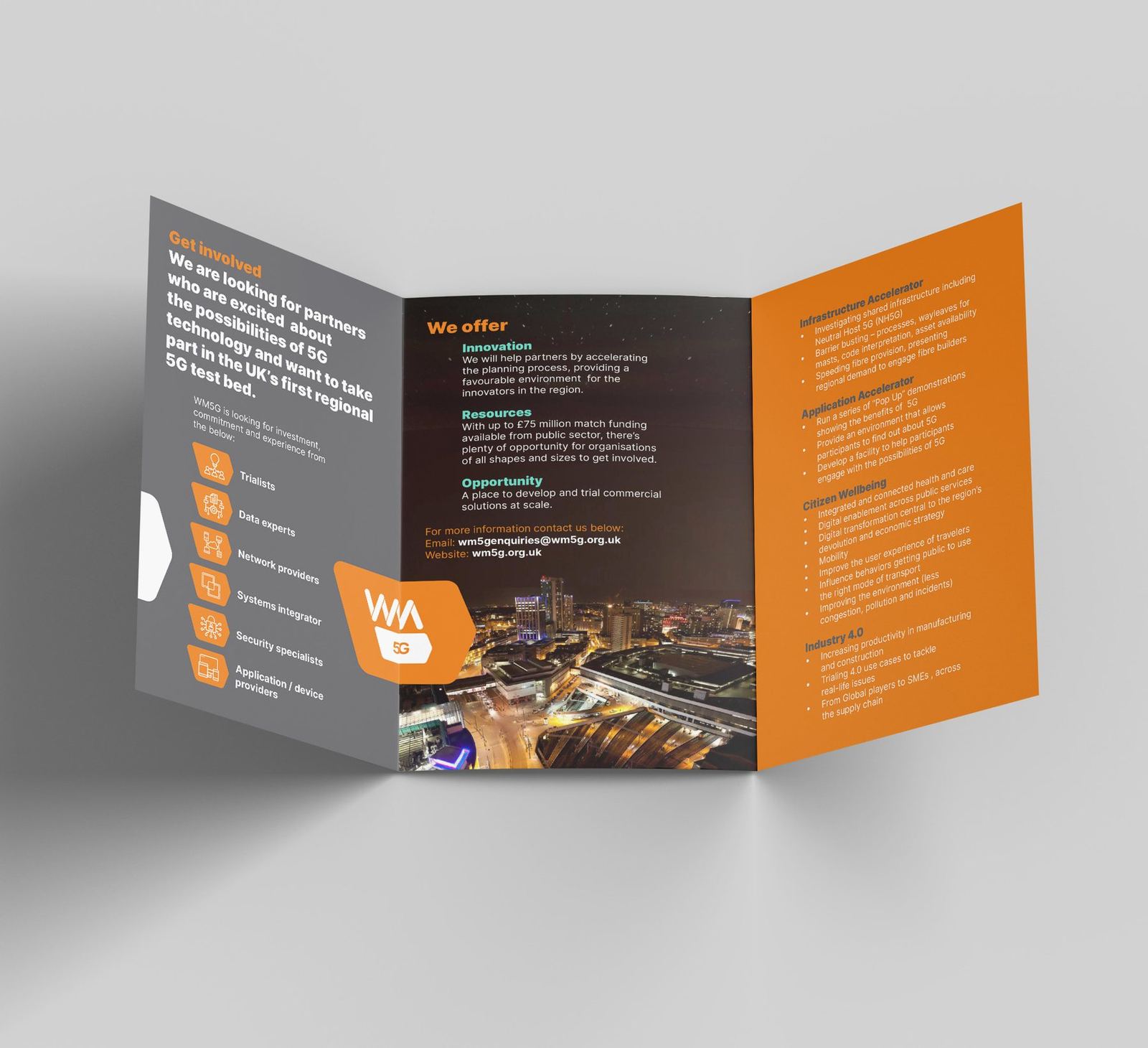 WM5G fold-out leaflet