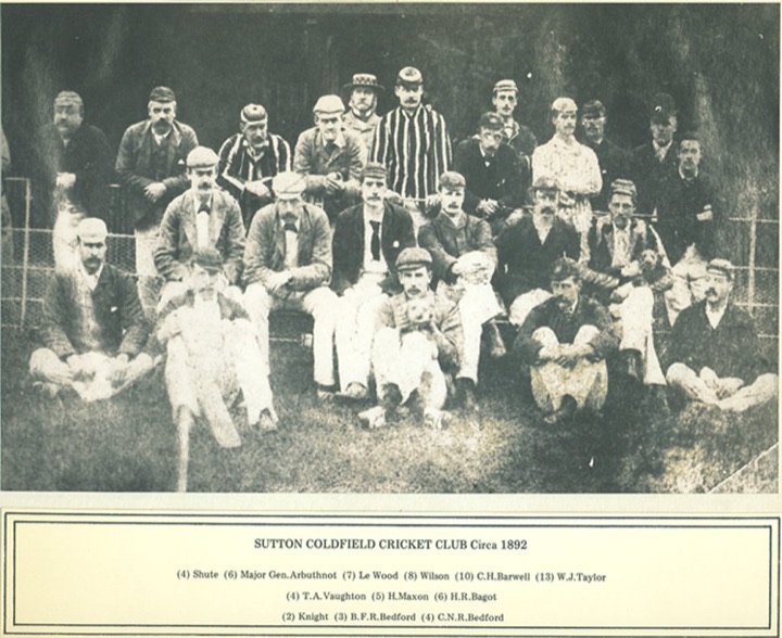 Sutton Coldfield Cricket Club, 1892