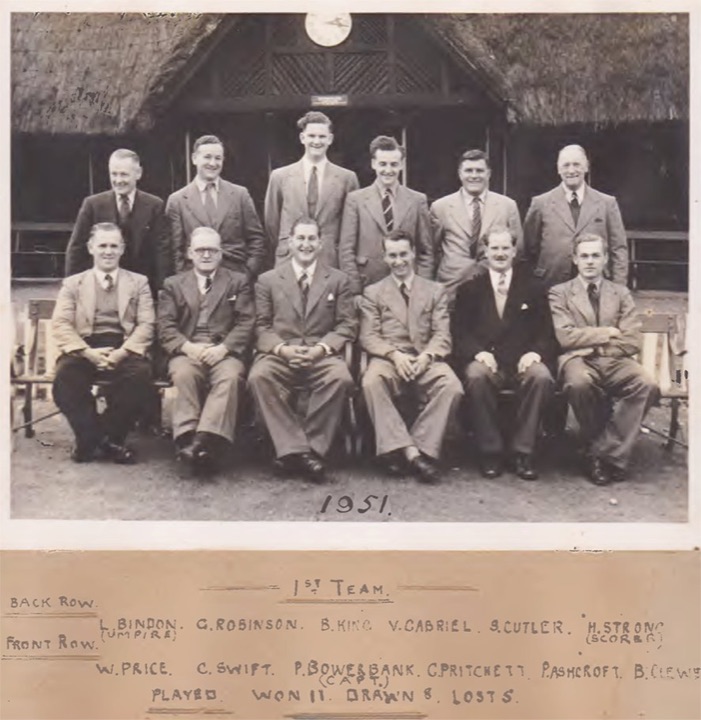 Sutton Coldfield Cricket Club, 1951