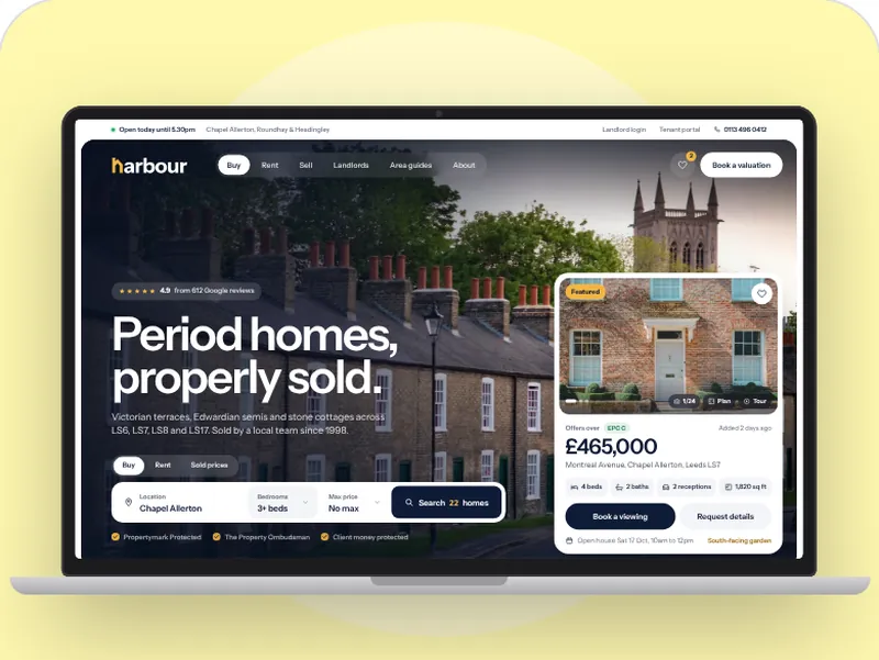 Example property & lettings website